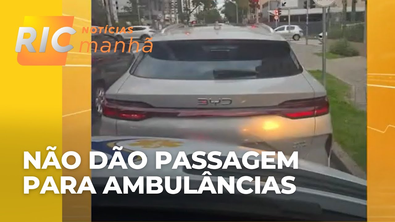 Ambulância têm prioridade absoluta no trânsito, mesmo assim, alguns motoristas não dão passagem
