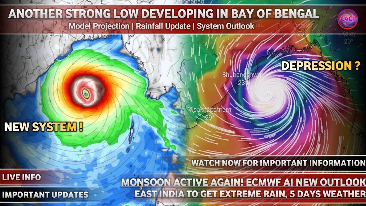 Monsoon Active Again! ECMWF AI Shocking Update, East India To Get Extreme Rain, 5 Days Weather
