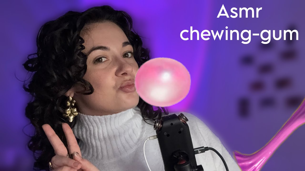   • ASMR FR • CHEWING-GUM dans TES OREILLES • (mouth sounds intenses ) 🍭👄🫨