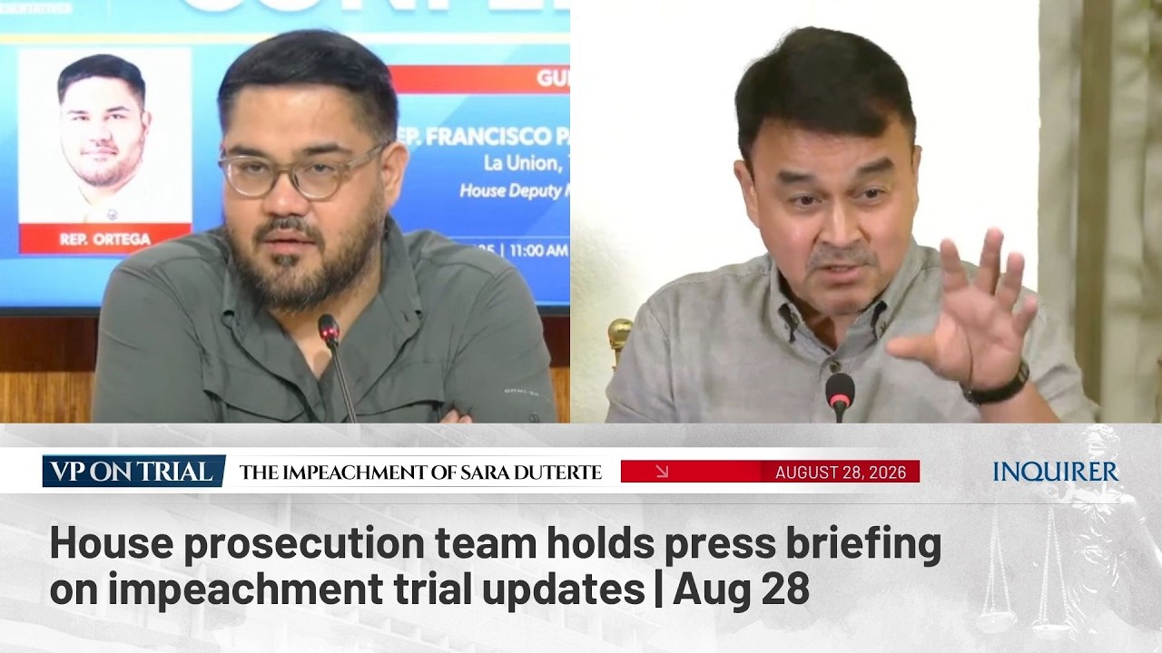 LIVE: House prosecution team holds press briefing on impeachment trial updates | Aug 28