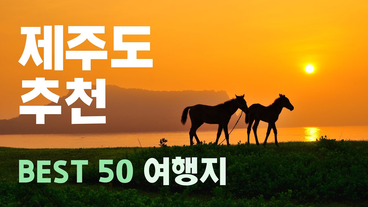 [제주도여행] 제주도 필수 추천여행코스 베스트 50선 & 제주도맛집 동영상 투어 Korea jejudo island tour