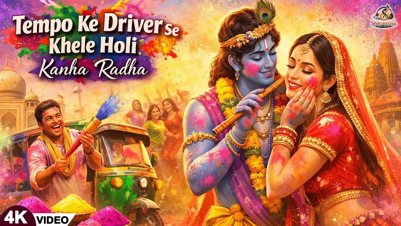 Tempo Ke Driver Se Khele Holi | Kanha Radha Holi Song 2026 | 90s Bollywood Style Romantic Holi Song
