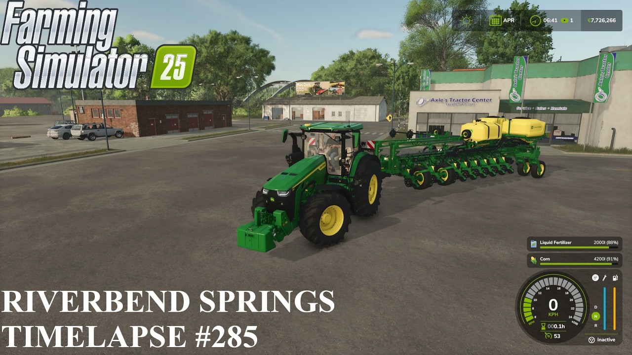 Purchasing TOWN FARM & Rice fields & Corn Sowing! Riverbend Springs FS25 Timelapse Ep 285