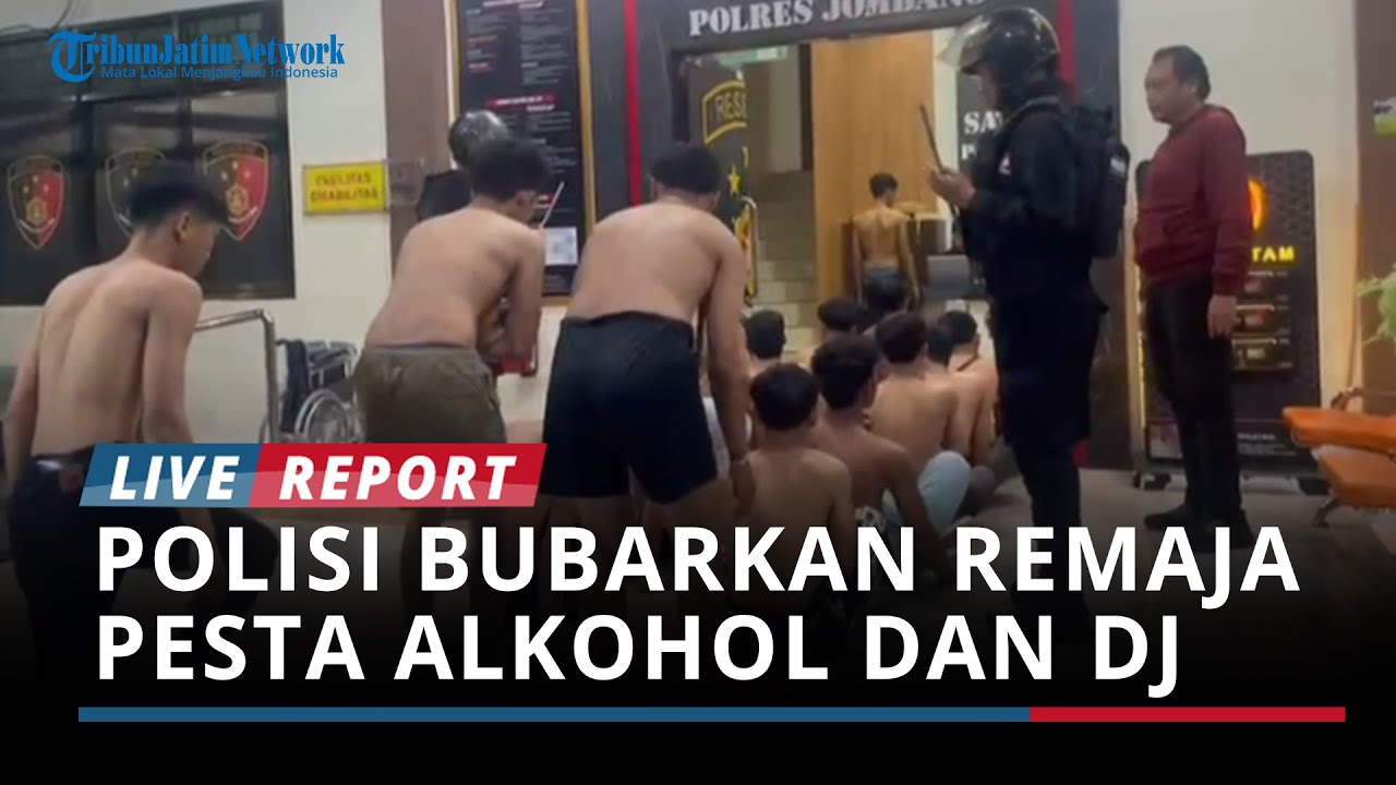 Remaja Batandos Kumpul di Vila Wonosalam Jombang, Polisi Bubarkan Pesta Alkohol dan DJ