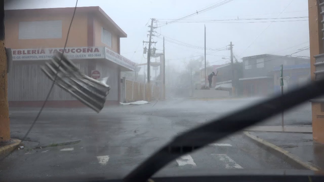 Yabucoa Puerto Rico Hurricane Maria CAT 5 At Landfall - 9/20/2017