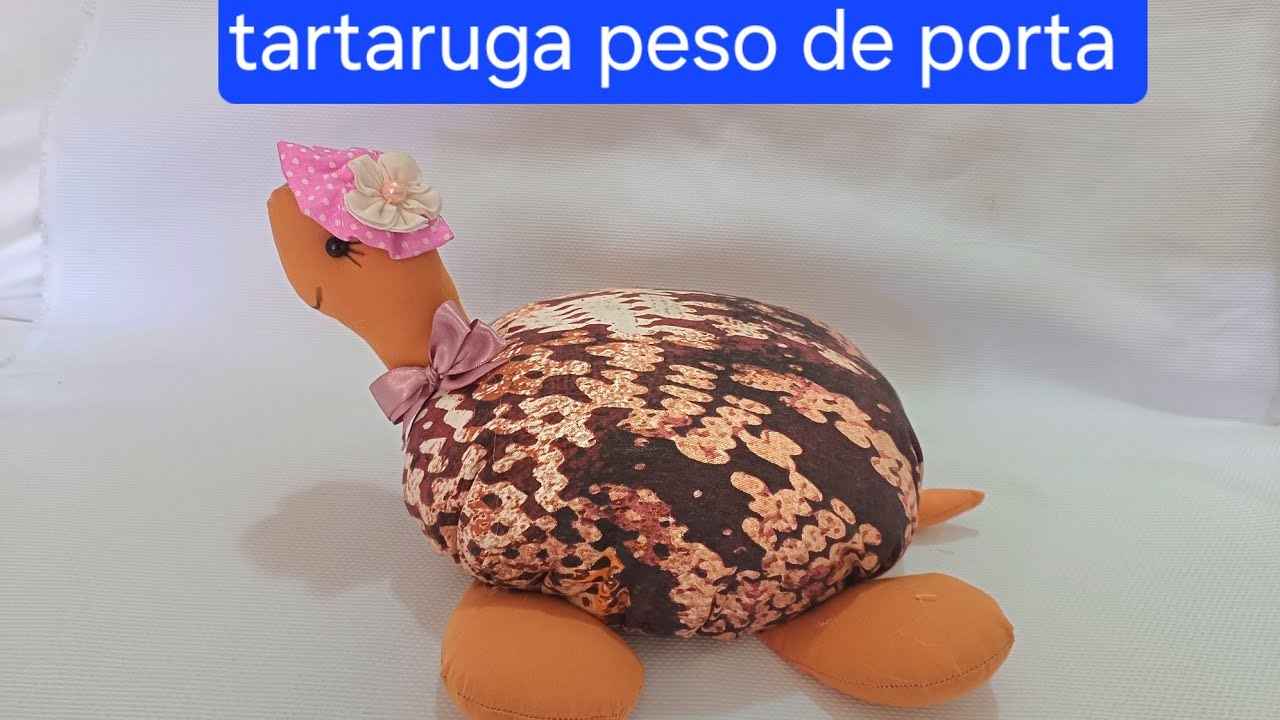 tartaruga peso de porta #tartaruga #pesodeporta ,artesanato com tecido #reciclagem