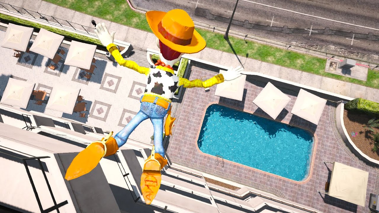 GTA 5 Water Ragdolls WOODY | Jumps/Fails vol.84 (Euphoria physics Funny Moments)