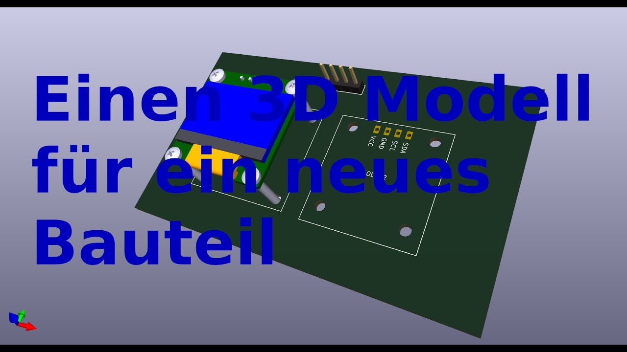 Mit FreeCAD 1.0.0 ein 3D Modell für KiCAD 9 erstellen #2
