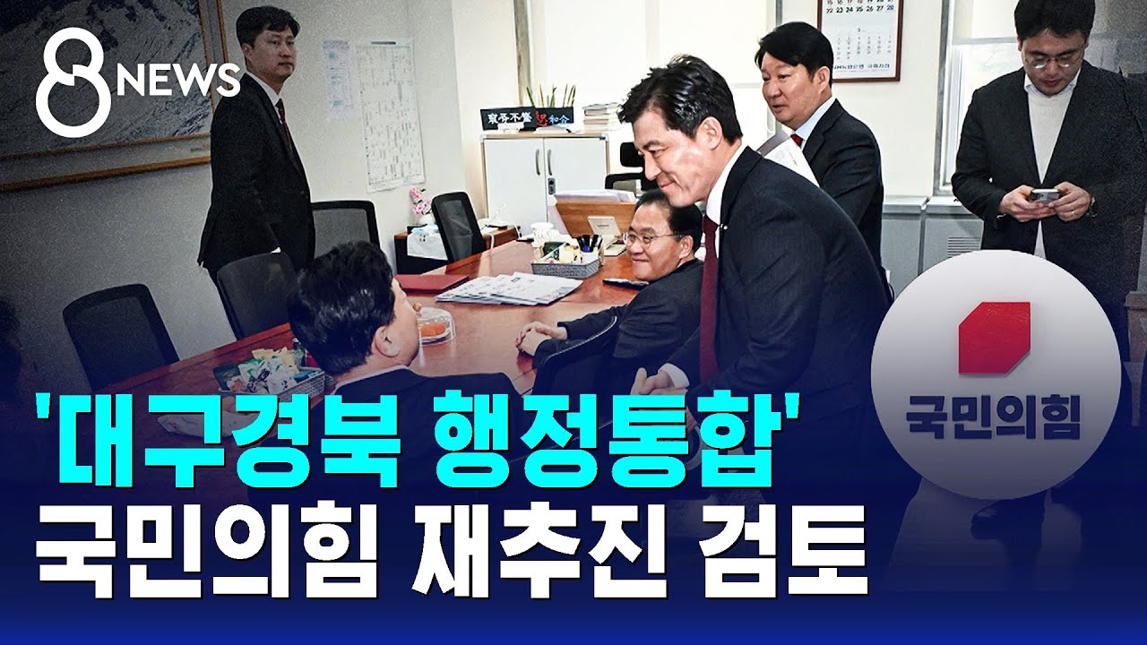 국민의힘 '대구경북 행정통합 재추진' 검토 / SBS 8뉴스