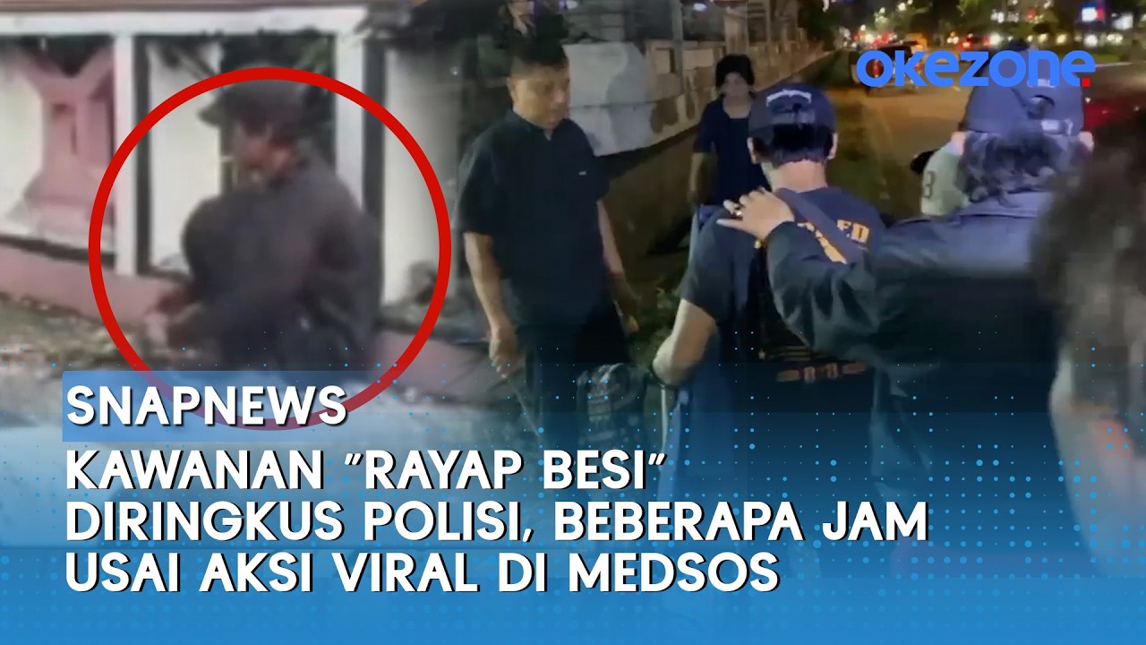 Kawanan “Rayap Besi” Diringkus Polisi, Beberapa Jam Usai Aksi Viral di Medsos | Snapnews