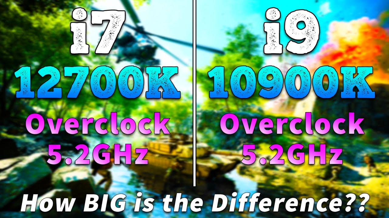 Core i7 12700K @OC vs Core i9 10900K @OC | PC Gaming Tested