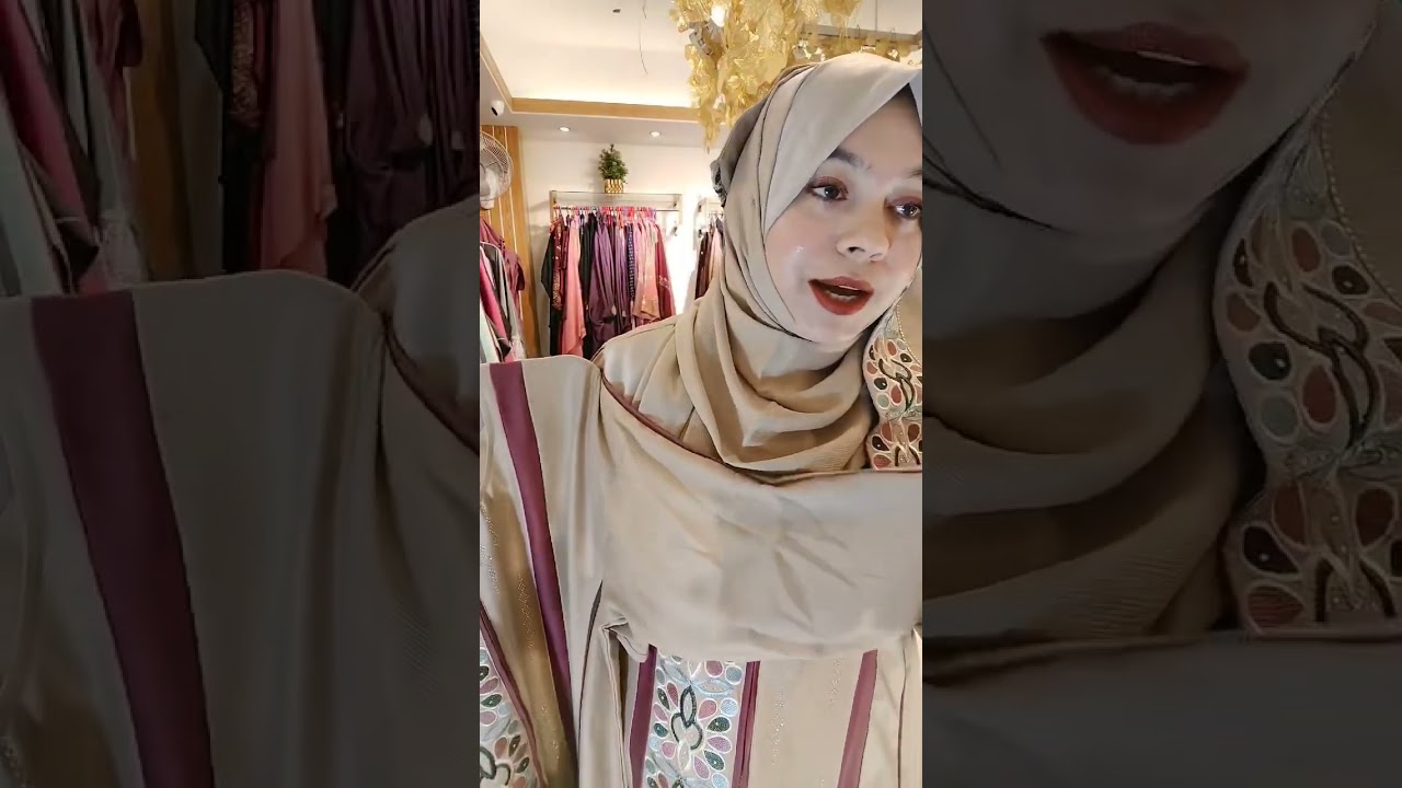 Embroidery Zip Abaya From Stylish Abaya