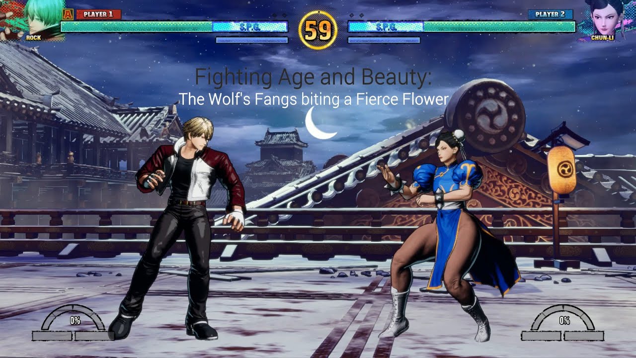 Fatal Fury: City of the Wolves - Fighting Age and Beauty: The Wolf's Fangs biting a Fierce Flower🤜 🤛