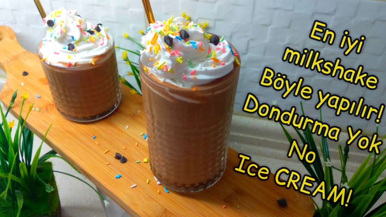 Dondurmasız Milkshake Yapımı Milkshake Nasıl Yapılır?Milkshake Tarifi Dondurmasız Milkshake Tarifi