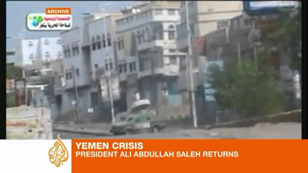 Yemen's Saleh calls for ceasefire on return
