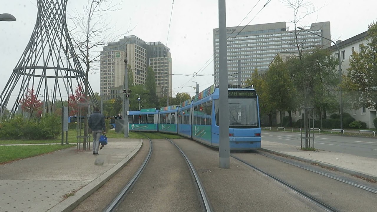 Tram München - Linie 37 Sankt Emmeram - Max Weber Platz  [ 10.2021 ]