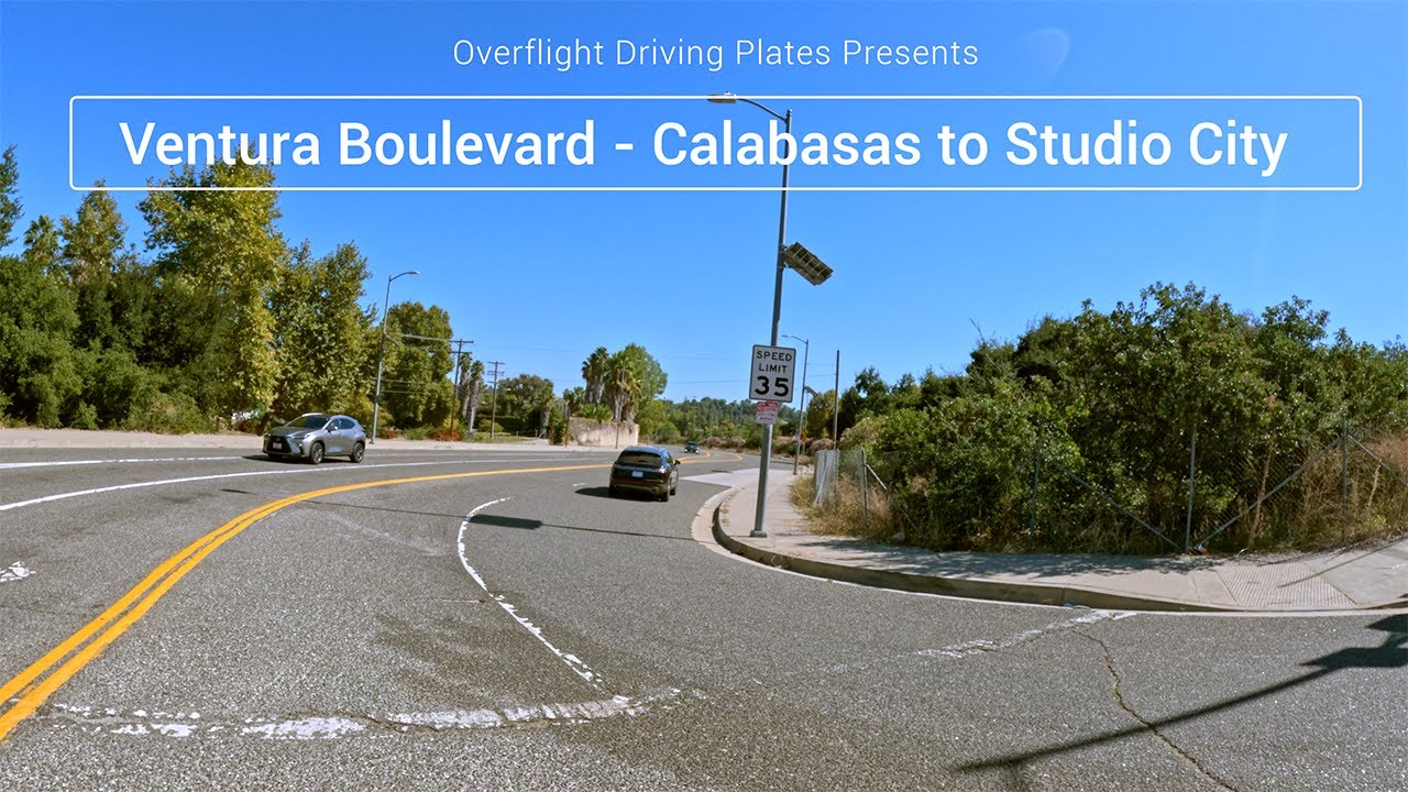 Driving Ventura Boulevard - All 16+ Miles in 4K