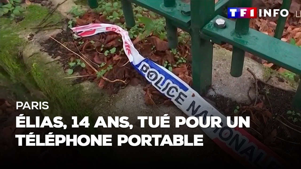À Paris, Élias, 14 ans, tué pour un téléphone portable｜TF1 INFO