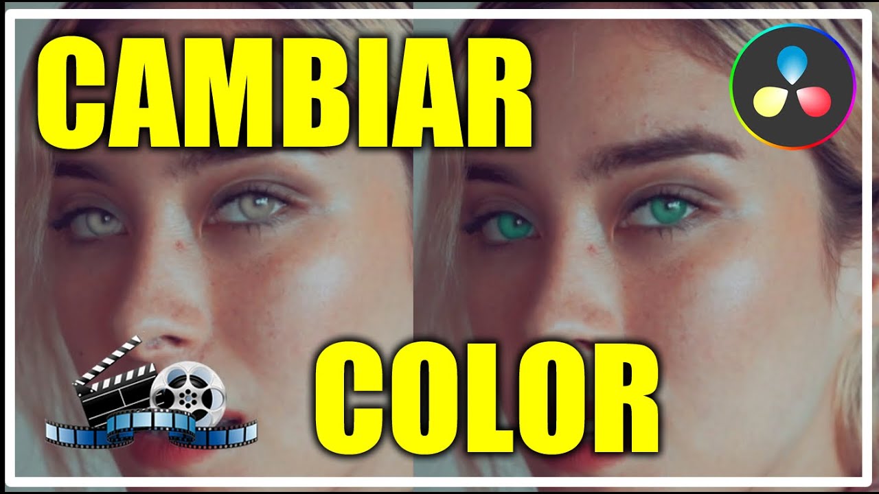 Davinci Resolve 18 como CAMBIAR el color los OJOS