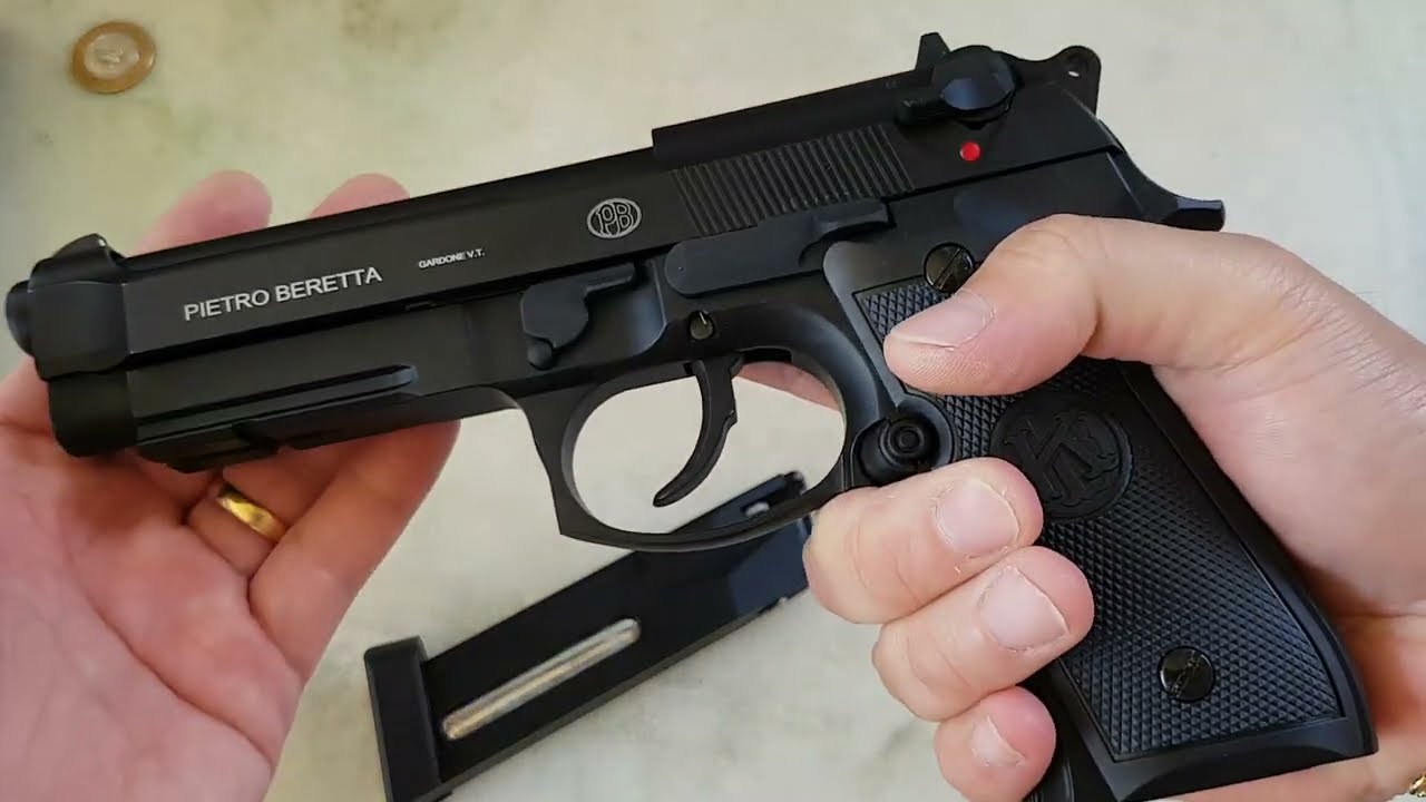 Airgun - Beretta KL92 A1 Black KLI Co2 4,5mm - E&G Com&eacute;rcio