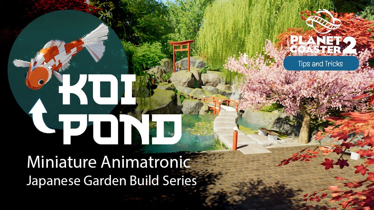 Koi Pond Fish Animatronic - Planet Coaster 2