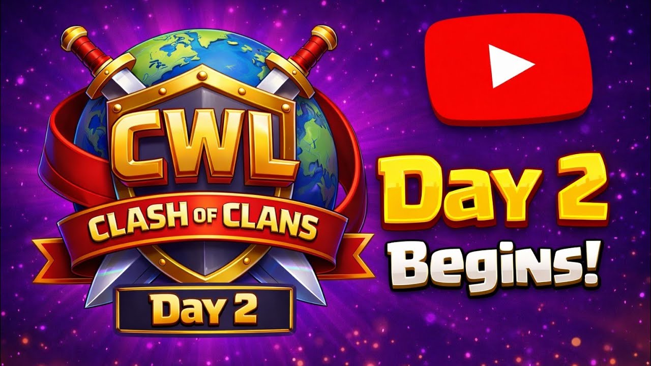 CWL Day 2 Live | Clash of Clans World League | Epic War Attacks 🔥 #Live #Livestram