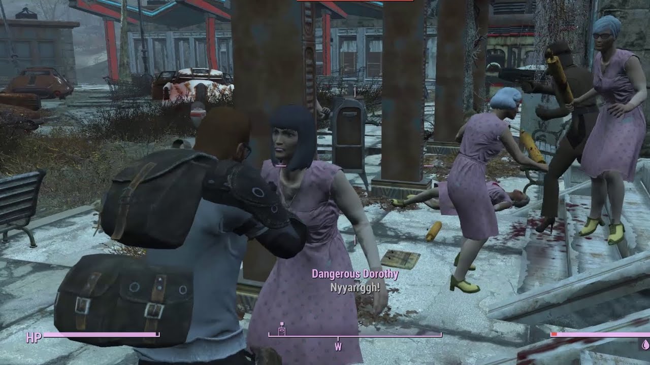 Wild Wasteland - Blanche's Bandits and Mr Handy Night Light (Fallout 4 Mods)