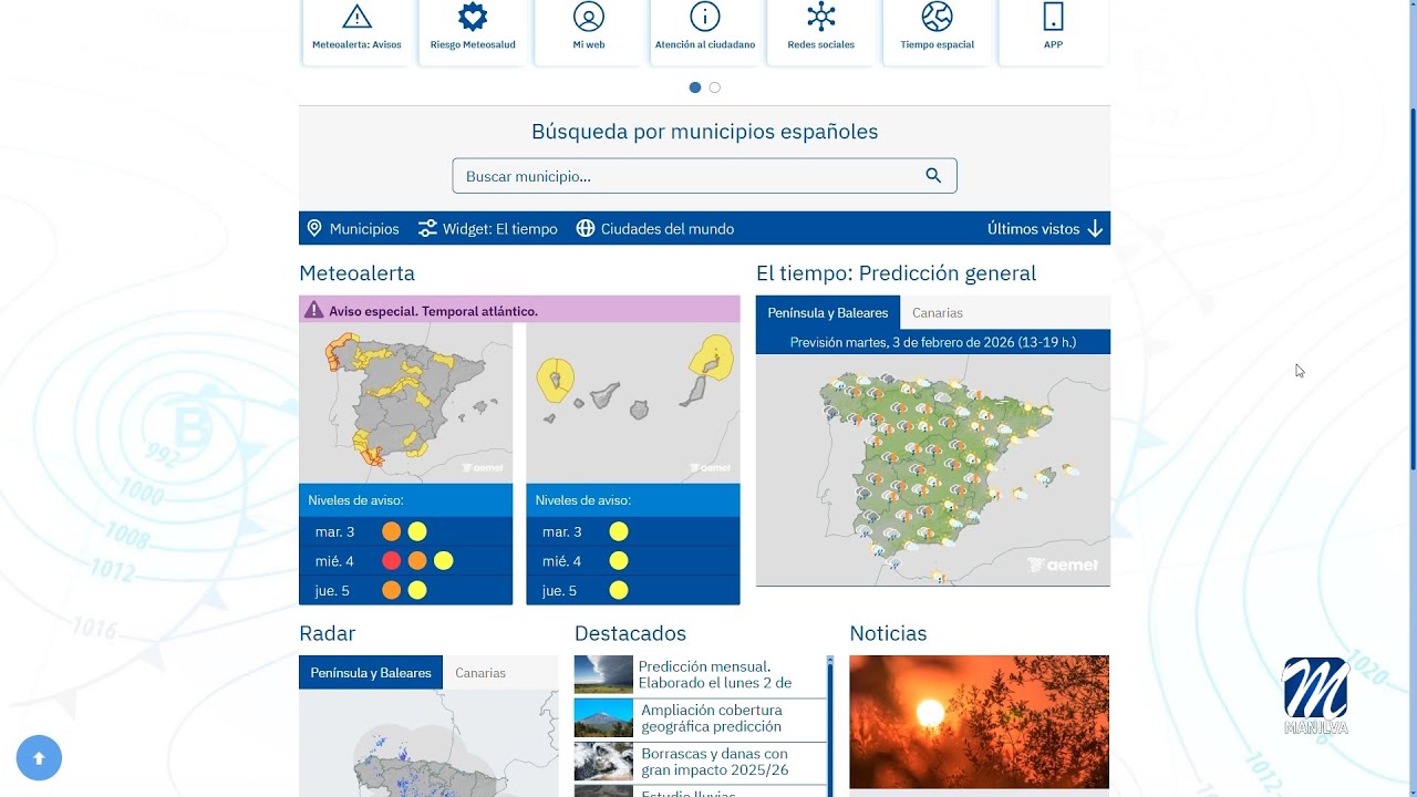 Alerta por el temporal
