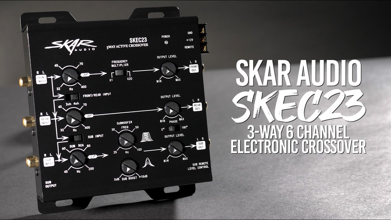Skar Audio SKEC23 3-Way 6 Channel Electronic Crossover