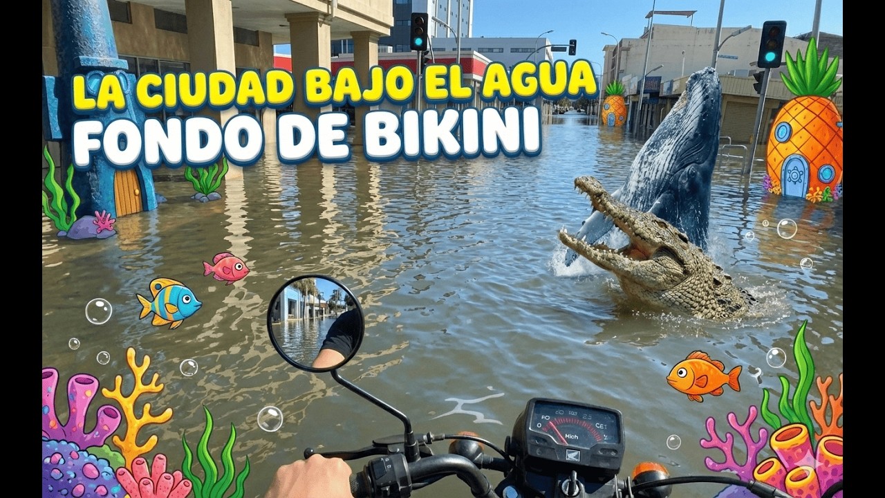 ¡NO salgas en moto así! Crucé la ciudad inundad, ¿Peligro o Placer?