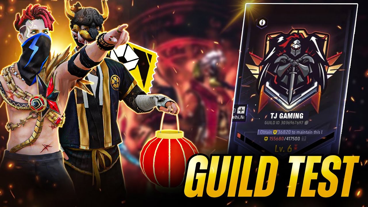 Free Fire LIVE - 1v3 Guild Test Challenge | Competitive Custom Room Gameplay | TJ Gaming