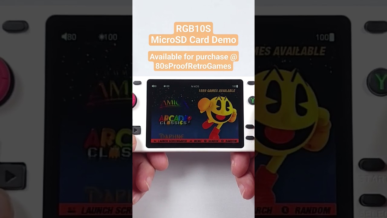 80sproofretrogames.com Demo of micro SD card for PowKiddy RGB10, RGB10M, & RGB10S -over 20,000 GAMES