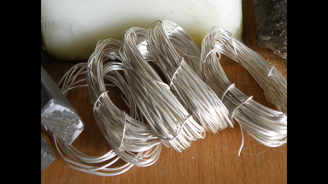 Jewellery making silver wire