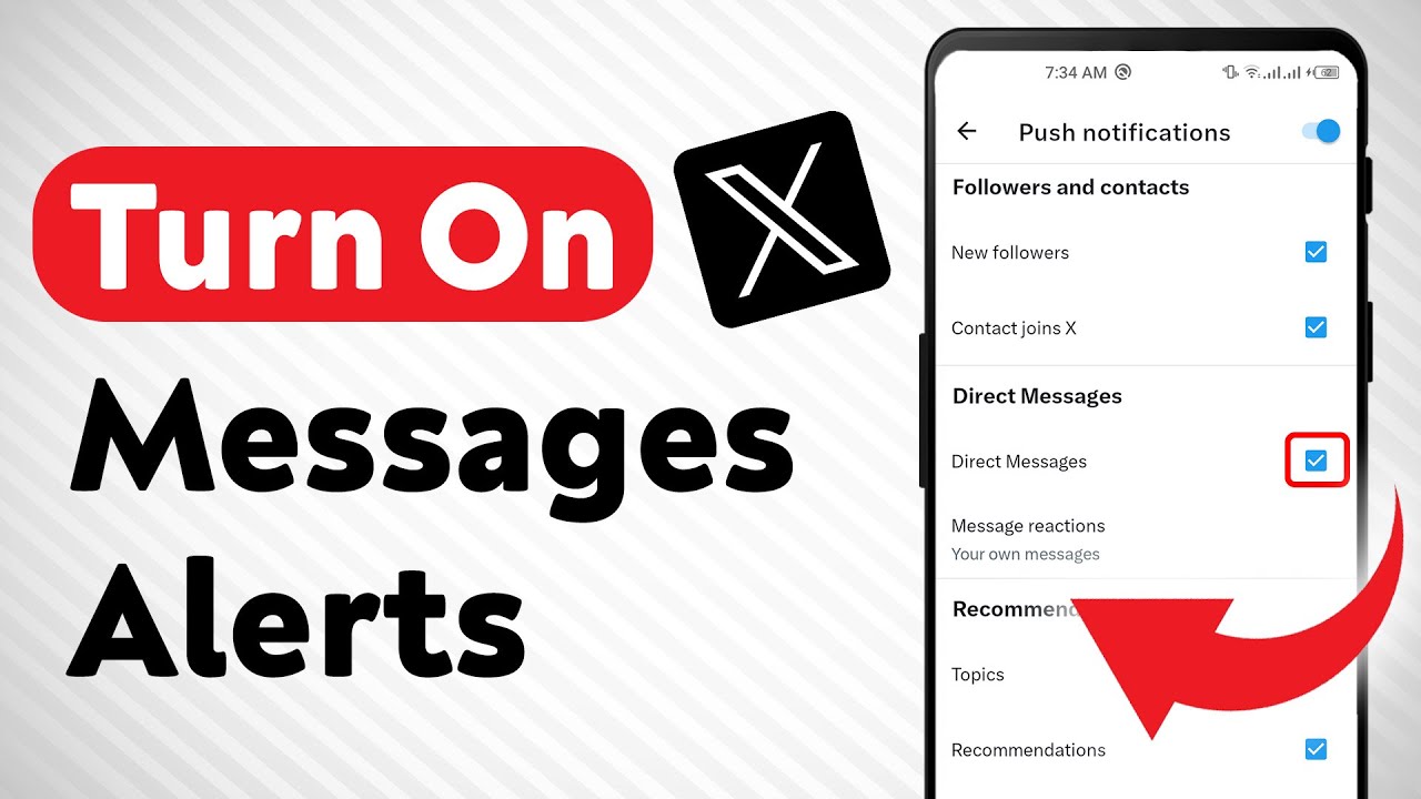How to Turn On Messages Notifications on X (Twitter) (Updated)