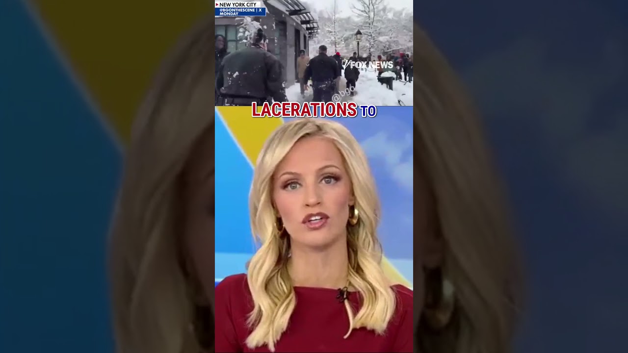 NYPD calls for arrests after mob snowball attack #shorts #us #news #NYPD