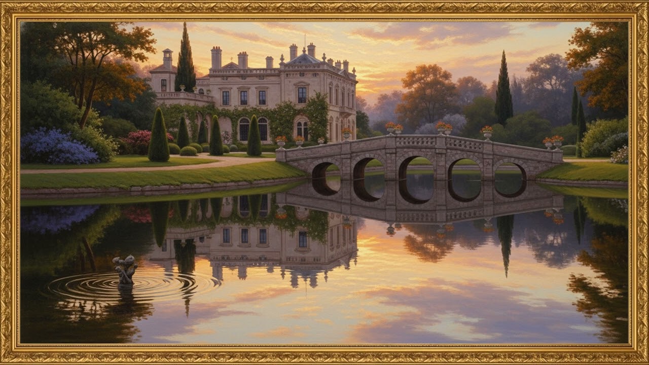 Elegant Country Villa Over Still Water | Extended Fine Art Scene