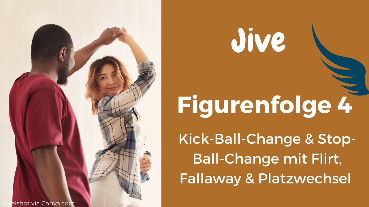 Folge 4 - Jive: Kick und Stop-Ball-Change mit Fallaway  4K