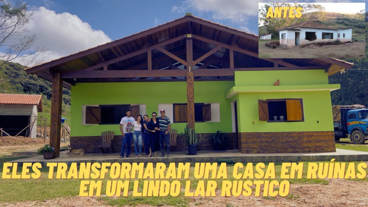 A MAGIA DA RECONSTRUÇÃO RÚSTICA: UMA CASA QUE VOLTOU A VIVER
