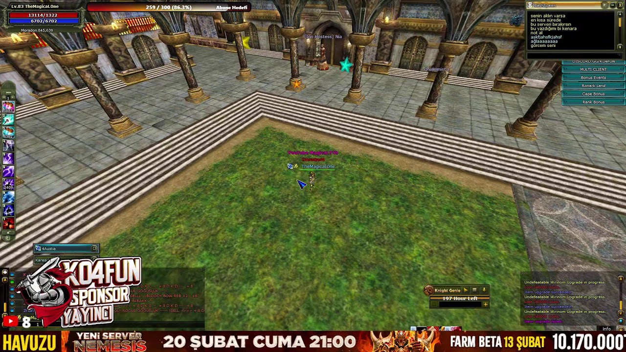 #KO4FUN 🏆  TheMagicaLOne / Mage PK 🔥 Immortal 🔥 #Knight Online PVP #Canlı Yayın