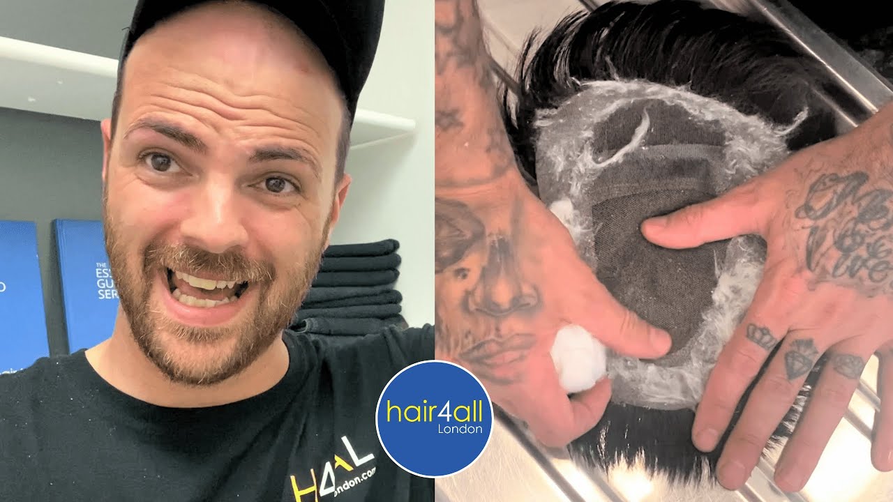 How To Clean & Wash & Dry a Hair System Non-Surgical Hair Replacement System Men/Women | UK/USA