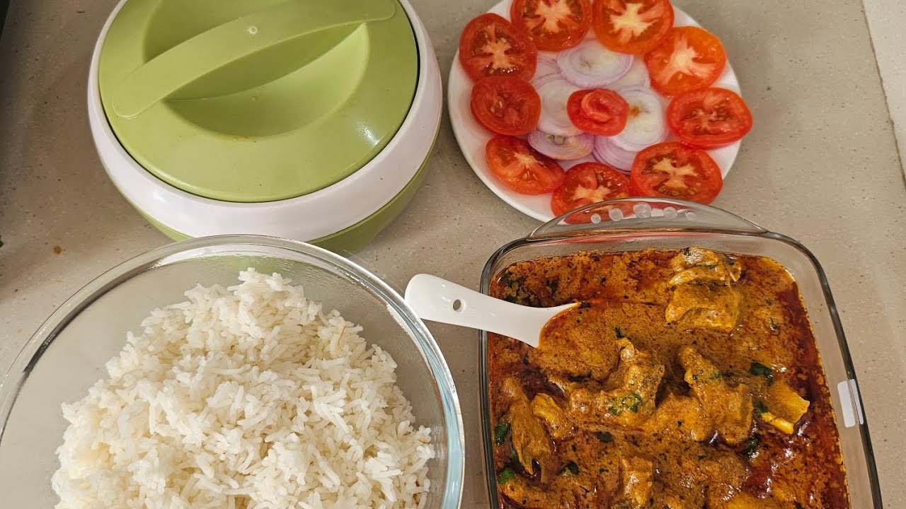 Lunch preparations mutton korma recipe........