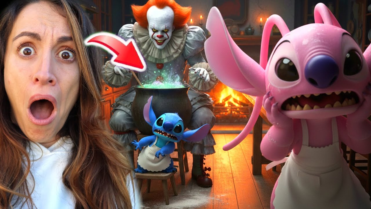 STITCH Y ANGEL PREPARAN LA COMIDA DEL PAYASO PENNYWISE