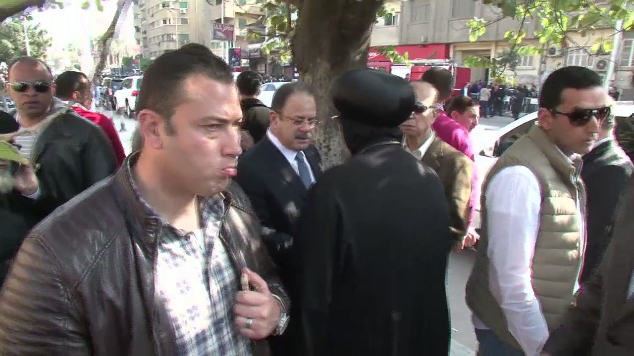تفقد السيد مجدى عبدالغفار وزير الداخلية ظهر اليوم 11 الجارى مبنى الكنيسة البطرسية بالعباسية