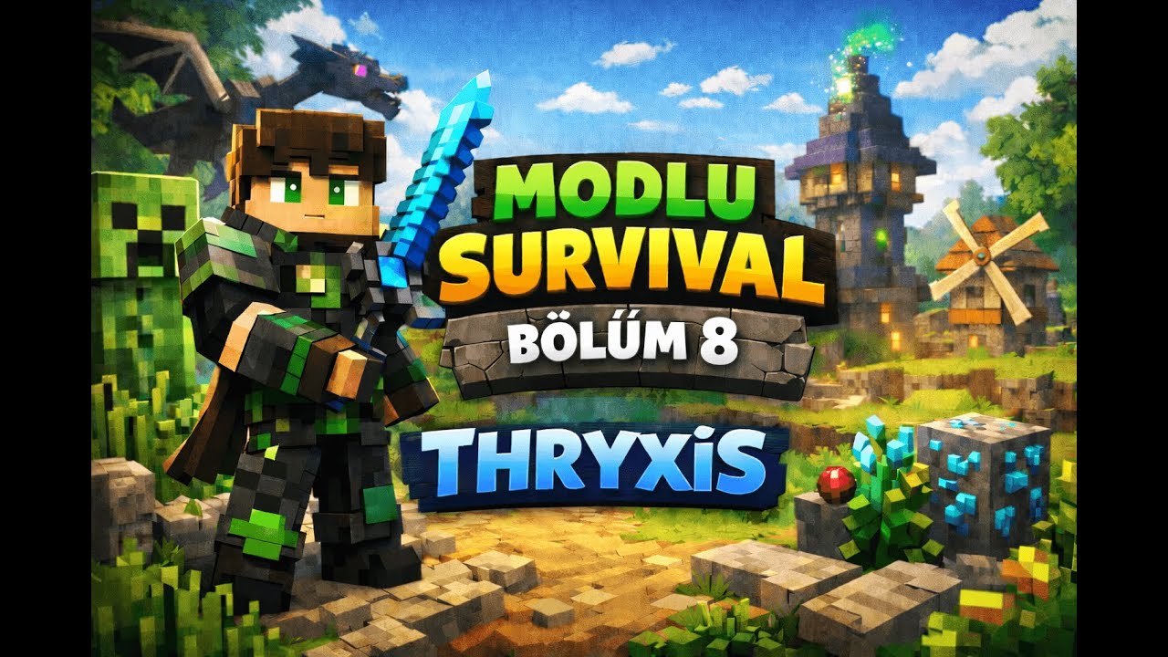 Minecraft Modlu Survıval Oynuyoruz #bölüm8
