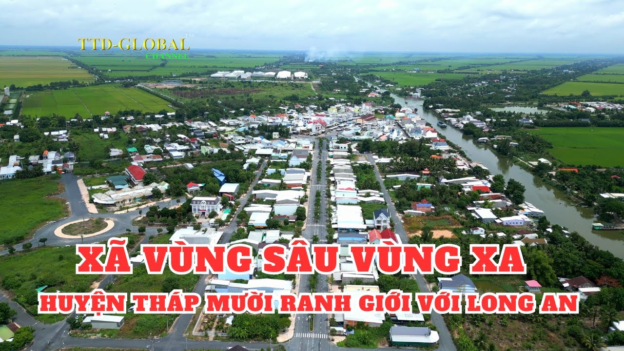 Từ xã Trường Xuân Đồng Tháp chạy theo con kênh về lại Tân Thạnh Long An