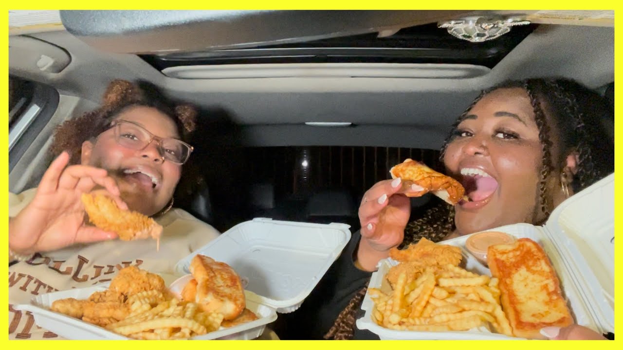HAVE LUNCH/DINNER WITH US! :D Raising Cane’s mukbang | DeLexis