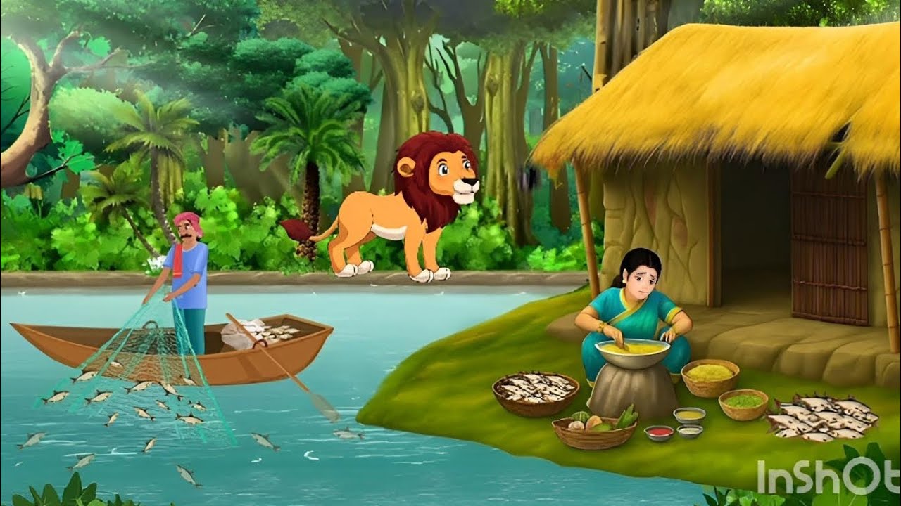 👉गरीब मछुआरा की अन्धी बेटी | cartoon | animation story #cartoon #story😱😨😰 