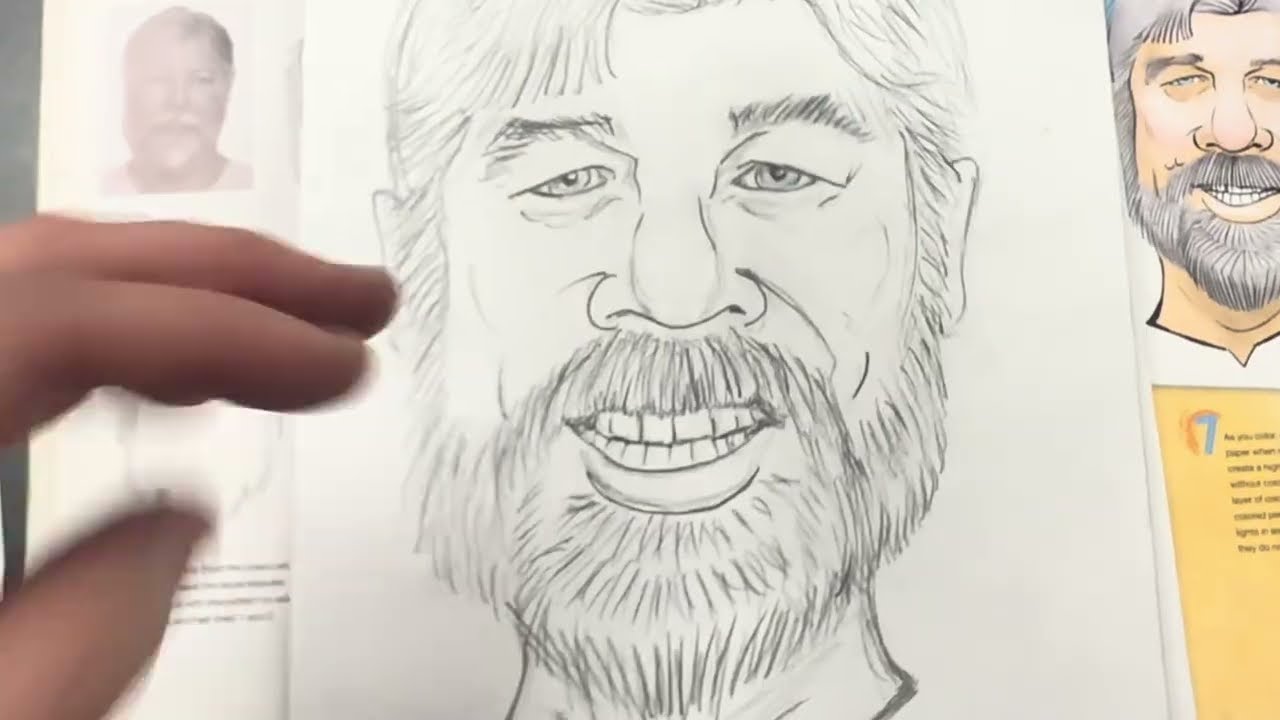Caricatures with Harry Hamernik - Drawing from subject / photo vs drawing from Caricature Drawing