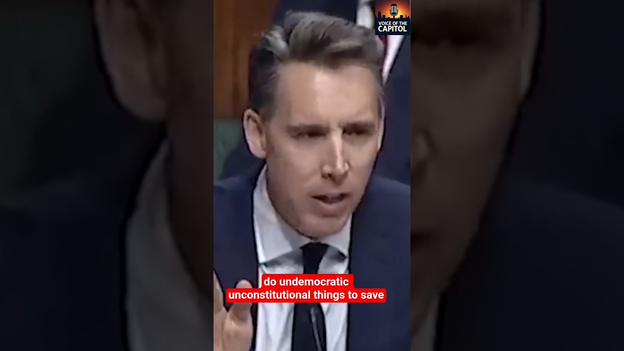 YOI HATE THE PRESIDENT DONT YOU? SENATOR JOSH Hawley SLAMS JUDICIAL NOMINEE