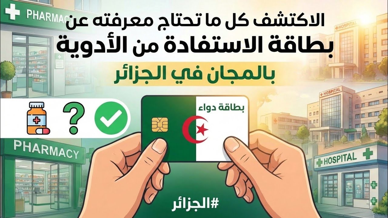 اكتشف كل ما تحتاج معرفته عن بطاقة الاستفادة من الأدوية في #الجزائر 